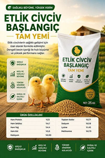 Masaf Home Civciv Başlangıç Yemi Bol Mineralli %23 Yüksek Proteinli Starter Y...