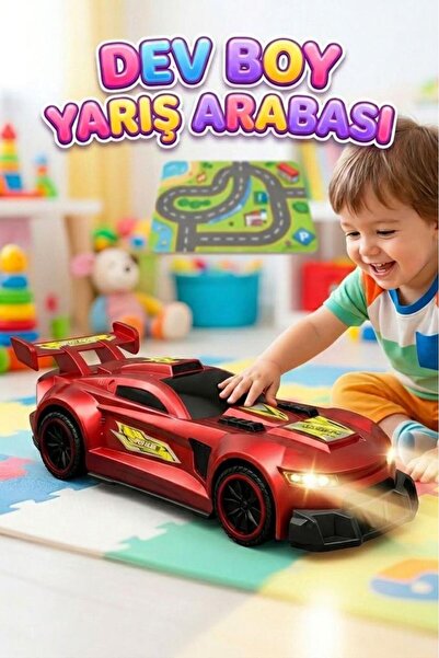 Tıfıl Toys Uzaktan Kumandalı 7 Fonksiyonlu Işıklı Büyük Boy 1:10 Ölçekli Kauç...