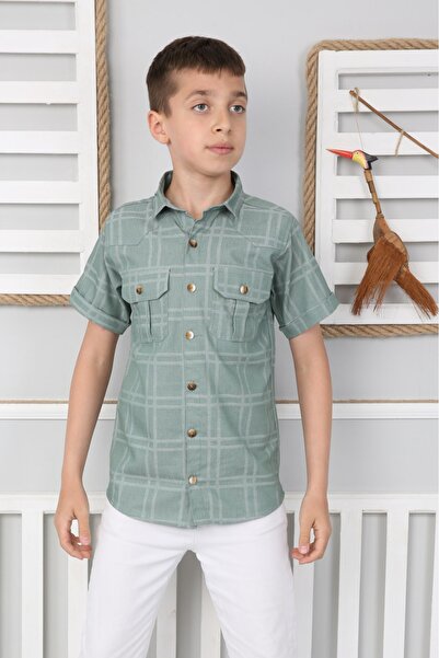 noble baby&kids Premium Series Boys' Checkered Shirt - Ideal for Casual and S...