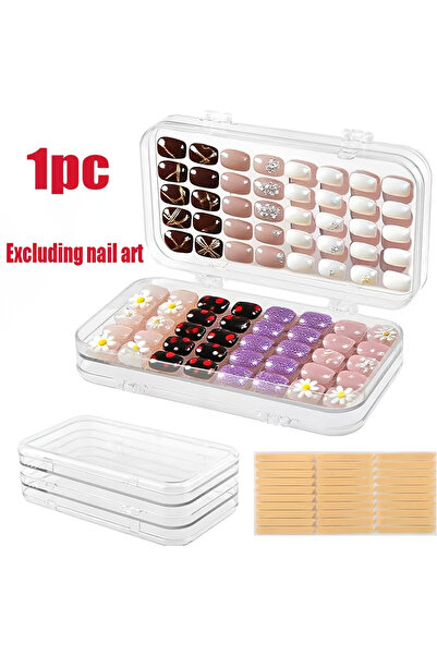 Choice Clear Nail Art Storage Box, Nail Accessories Transparent Display Stora...