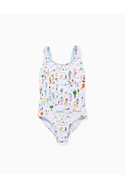 Ziddy Swimsuit Aop White