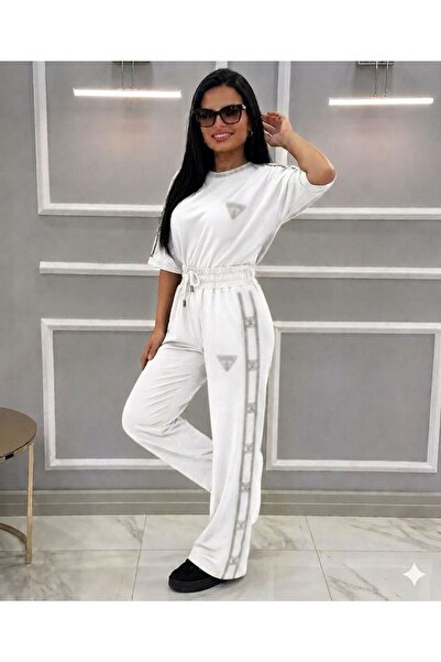 Mazelf Baby&Kids Wear G Detailed Lower Upper T-Shirt Modal Tracksuit Set Maze...