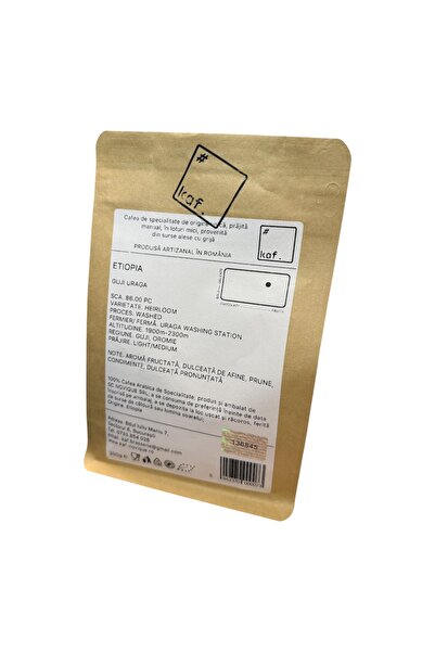 KAF by NOVIQUE Cafea de specialitate Single Origin ETIOPIA Guji Uraga