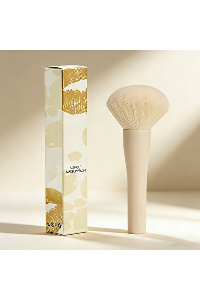 Choice WHITE Extra-Large Soft-Bristled Makeup Brush High-Quality Facial Powde...