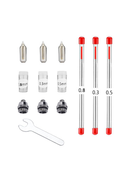 Choice PJ Kit d'accessoires pour aérographe, buse et outil de remplacement, o...