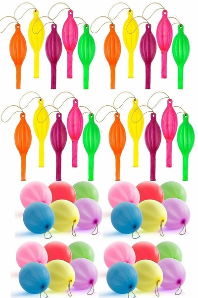 Mini Parti Mini Partystore Rubber Punch Balloons Mixed Pack of 3