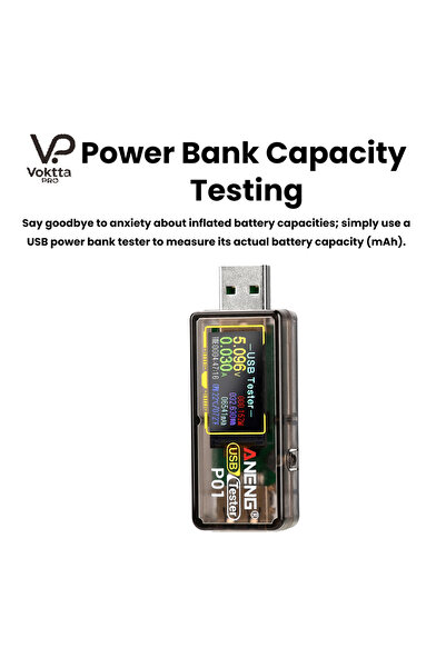 Choice ANENG P01 Digital USB Tester Display DC Voltage Ammeter Power Meter DC...
