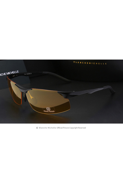 Choice3 black yellow 2024 Aluminum Magnesium Men Sunglasses Polarized Sports ...