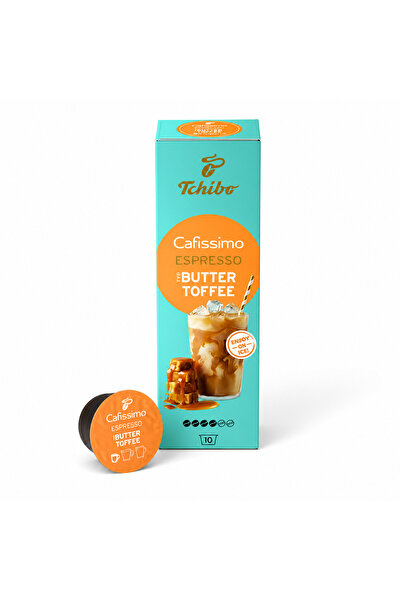Tchibo Cafissimo Capsule de cafea espresso cu aromă de caramel untos, 10 capsule