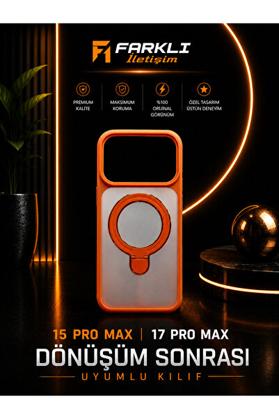 FARKLI İLETİŞİM İPHONE 15 PRO MAX 17 PRO MAX ARKA KAPLAMA STİCKER SONRASI UYU...