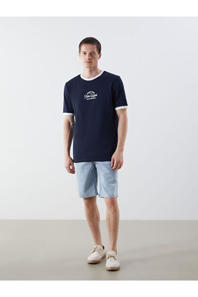 LC Waikiki Rmz Gi̇yi̇m Farkiyla Standardfit Men's Jean Shorts