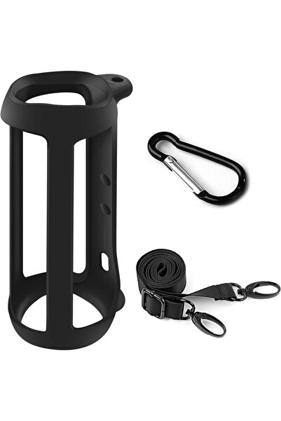 Choice4 غطاء سيليكون أسود متوافق مع مكبر صوت JBL FLIP 5 المحمول بتقنية البلوت...