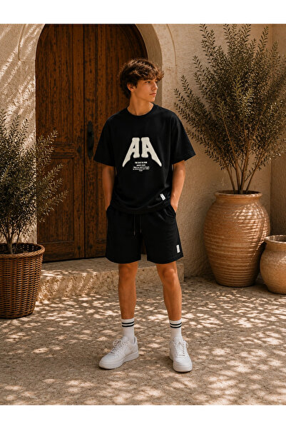 Orca Kids Fashion 9-14 تي شيرت كارينوس AA أسود
