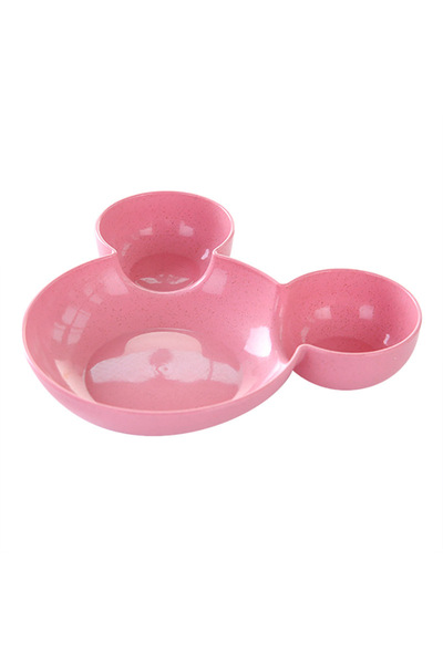 Choice Pink Cute Baby Plates with Dividers Dinner Plates Kids Bowl Tray Table...