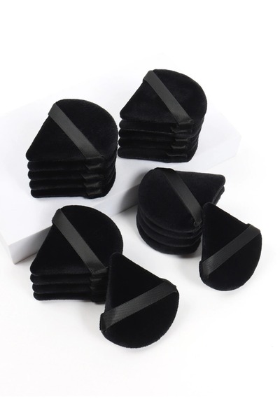 choice2 20Piece Black Triangle Powder Puff Facial Makeup Sponge Soft Velvet C...