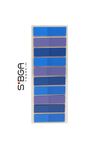 sibga tasarım Şeffaf Mor Mavi Postit Post-it Post it. Kitap Ayracı Ayraç Plas...