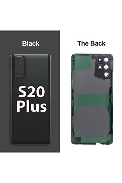 Choice5 غطاء خلفي أسود لهاتف S20 بلس G980 وS20 بلس G985، غطاء بديل صلب للبطار...