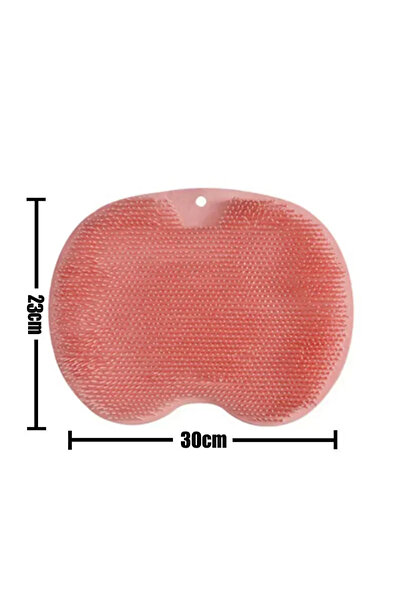 Choice pink pad Foot Wash Mat Silicone Sponge Body Brush in The Shower Reusab...