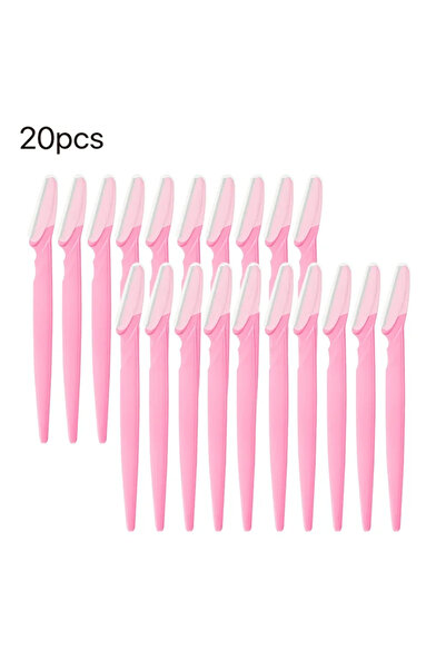 Choice3 C514-pink 20pcs 5-100PCS Eyebrow Trimmer Blade Face Razor 1 Color Fac...