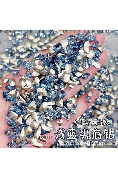 Choice5 07 100Pcs Mixed Irregular Sparkling Nail Gems - Heart Octagon Pointed...