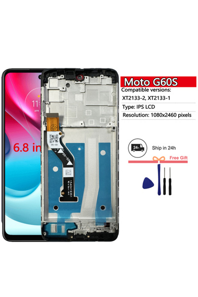 Choice9 شاشة عرض جديدة G60S مع إطار لهواتف موتو G10 G20 G30 G50 G60 G60S G100...