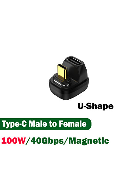 Choice8 محول BSN 100W 40Gb على شكل حرف U، محول USB Type-C OTG مغناطيسي 100W، ...