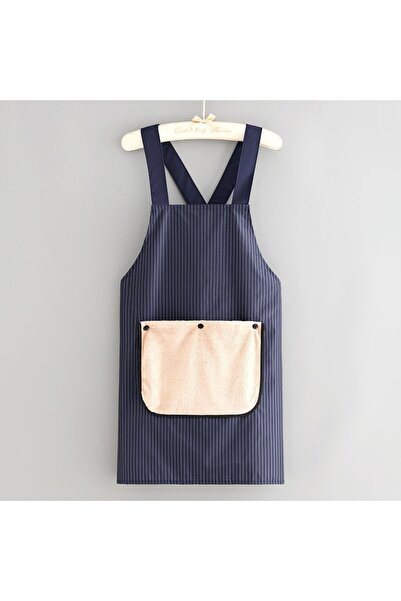 Choice Blue Kitchen Apron with Removable Hand Towel Waterproof Restaurant Coo...
