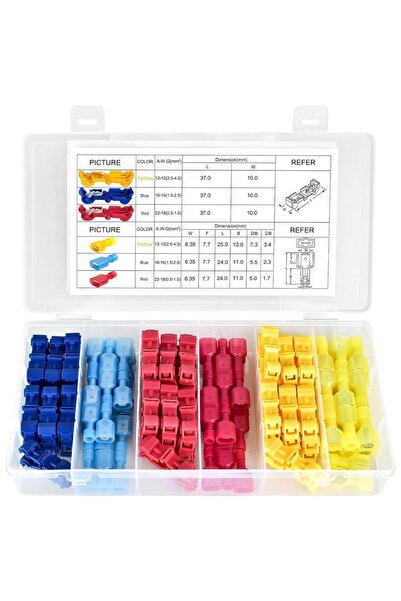 Choice 120pcs T Tap Wire Connectors, 120 Pcs Waterproof Quick-Splice Terminal...
