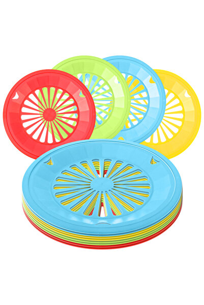 Choice 12pcs 12 Pcs Paper Plate Holders 10 Inch Reusable Plastic Round Paper ...