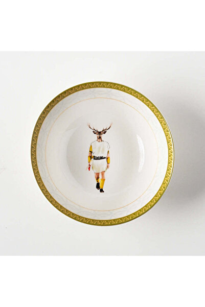 VİTELLİ Deer Roman Porcelain Salad & Soup Bowl 15 cm