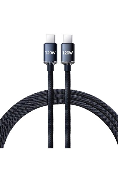 Choice5 كابل USB Type C بطول 1 متر، 120 واط، من النوع C إلى النوع C، سلك شحن ...