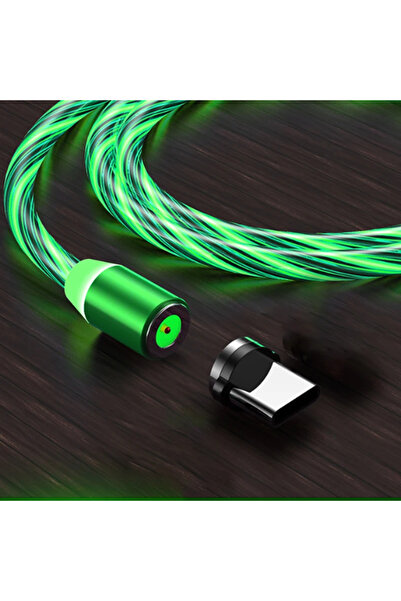 Choice 1m green Tutew LED Magnetic Flow Luminous Lighting Charging Mobile Pho...