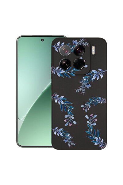 bestcase ¬Æ Husa pentru Xiaomi 15 Pro, Premium Slim Silicon 1.2MM, Blue Flowe...