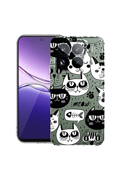 bestcase ¬Æ Husa Clear Slim Silicon Compatibila cu Xiaomi 15 Pro, Cool Cats, ...