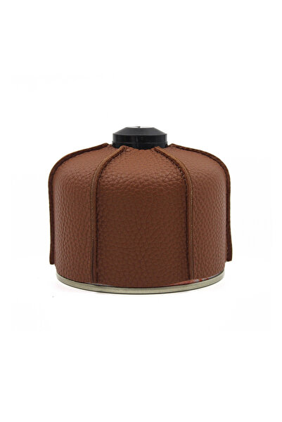 Choice Brown S Outdoor Camping Flat Gas Canister Leather Cover Alpine Picnic ...