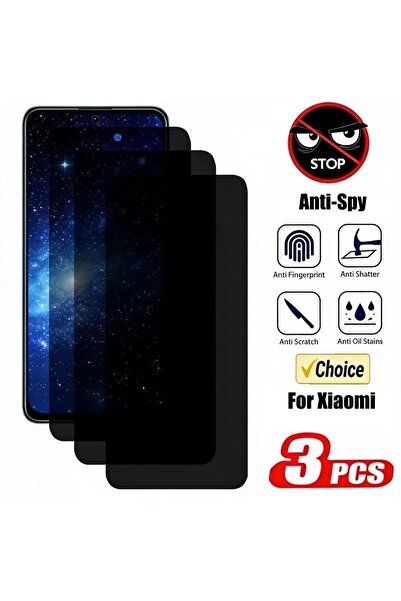 Choice20 3pc Redmi Note 13 Pro Tempered glass 3PCS Privacy Screen Protector f...