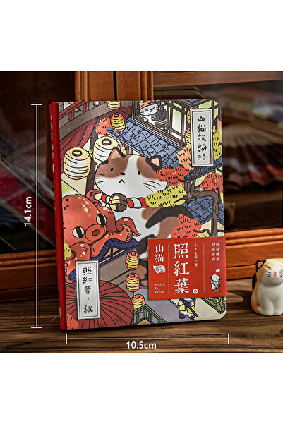 Choice Autumn Creative Cat Themed Travel Notebook High-Aesthetic Illustration...