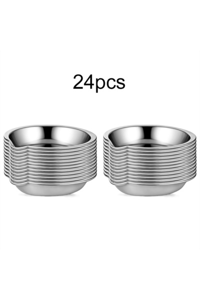 choice2 24pcs 6/12/24pcs Stainless Steel Painting Palette DIY Painting Tools ...