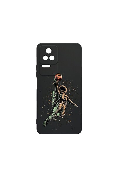 bestcase Тънък силиконов калъф 0.8ММ, съвместим с Xiaomi Poco F4, Астронавт Б...