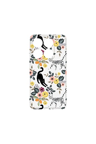 bestcase Husa pentru Xiaomi 14T, BestCase¬Æ Clear Silicon 2MM, Cat Pattern, A...