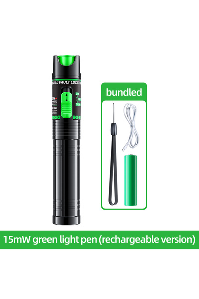 Choice green 15MW Rechargeable Fiber Optic Breakpoint Test Pen Light Source R...