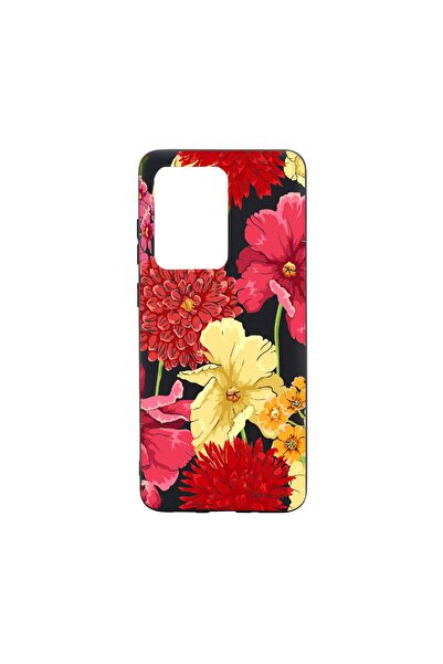 bestcase Silicone Flowers Red Yellow Case, compatible with Xiaomi 11T, wear-r...