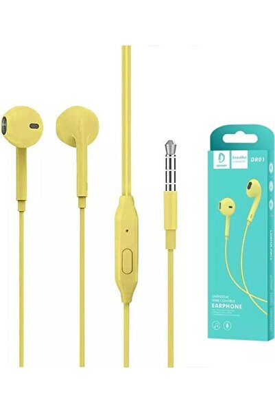 VEGA Căști universale DENMEN JACK 3.5 INCH GALBENE IN-EAR DR01>