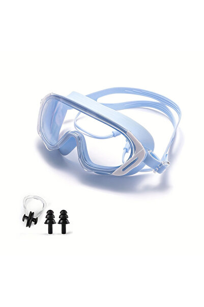 Choice1 Blue Outdoor Swimming Goggles Anti-Fog Wide View Scuba Diving Swimmin...