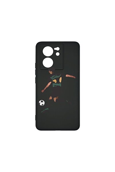 bestcase Премиум калъф от течен силикон, съвместим с Xiaomi 13T Pro 5G, Футбо...