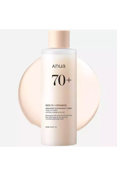 ANUA Rice 70 Λαμπερό Γαλακτώδες Τόνερ Προσώπου με Υαλουρονικό Οξύ και Παράγωγ...