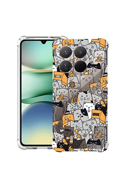 bestcase ¬Æ Husa Anti Shock Compatibil cu Xiaomi 15T Pro, cu Design Cat Patte...