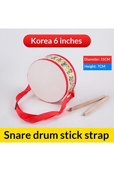 Choice3 6inch yellow Wooden Percussion Drum Toy Set for Toddlers - with Carry...