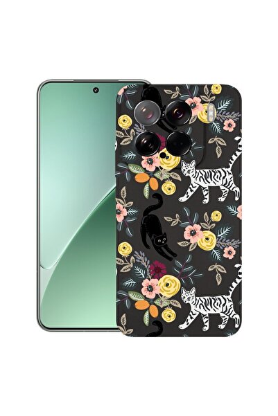 bestcase ¬Æ Husa pentru Xiaomi 15, Cat Pattern, Slim Silicon 0.8MM, Antisoc, ...