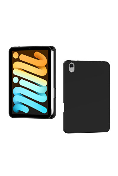 Choice غطاء أسود ناعم لآيباد ميني 7 2024 (A17 Pro) 2024 ميني7، غلاف سيليكون T...